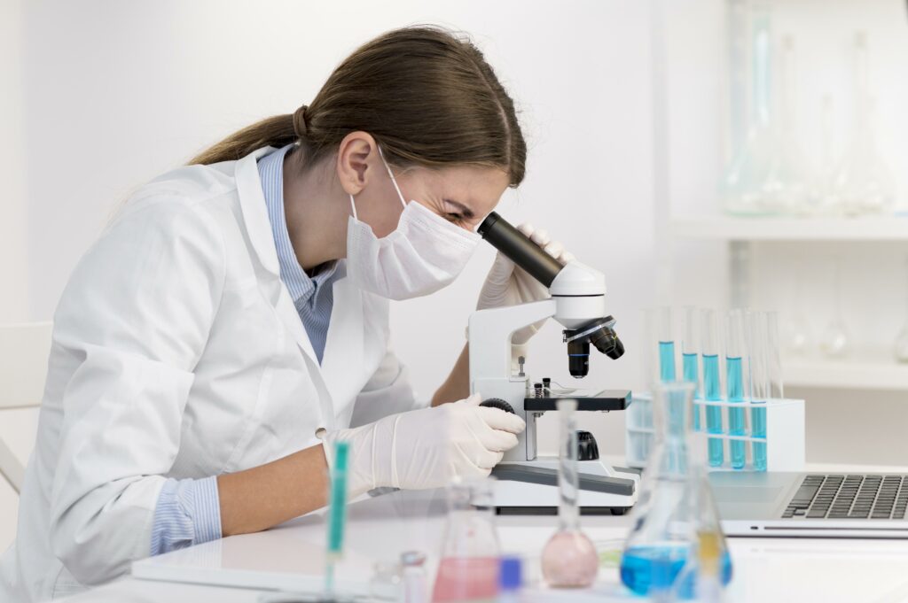 researcher female lab